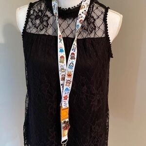 DISNEY LANYARD W/ PIN AND KEY CHAIN!!